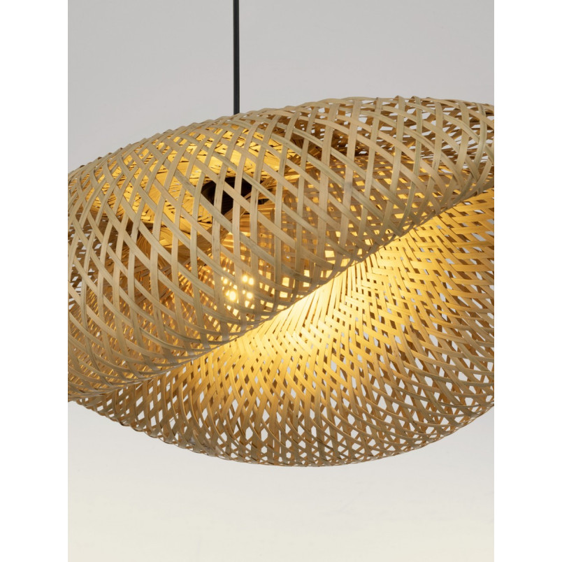 Lampa wisząca bambusowa boho Ladina 62cm | Decolab24