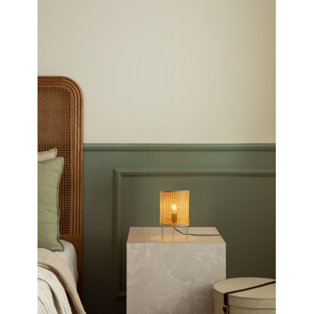 Lampa stołowa boho Tacon | Bambus, Rattan | Decolab24