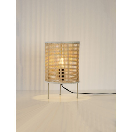 Lampa stołowa boho Tacon | Bambus, Rattan | Decolab24
