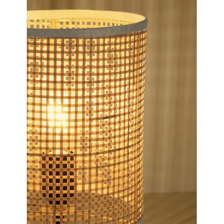Lampa stołowa boho Tacon | Bambus, Rattan | Decolab24