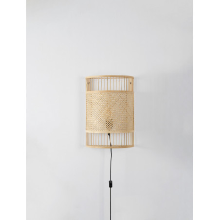Kinkiet bambusowy boho Lapae | Decolab24