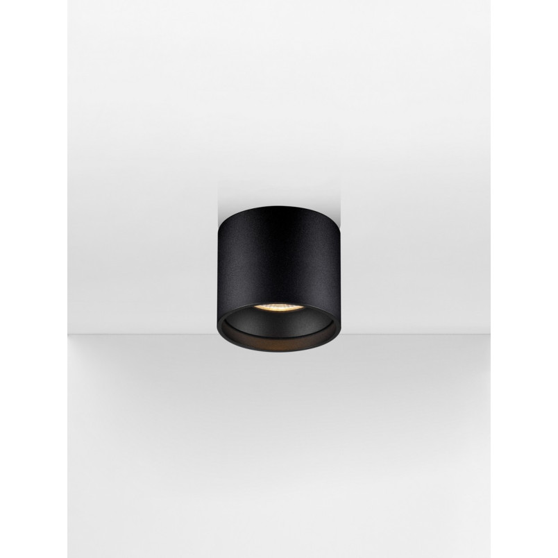 Lampa LED Lonae - Downlight Tubowa Czarna | Decolab24