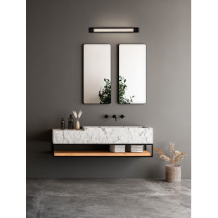 Kinkiet łazienkowy Kofas LED 80cm czarny - Retro design