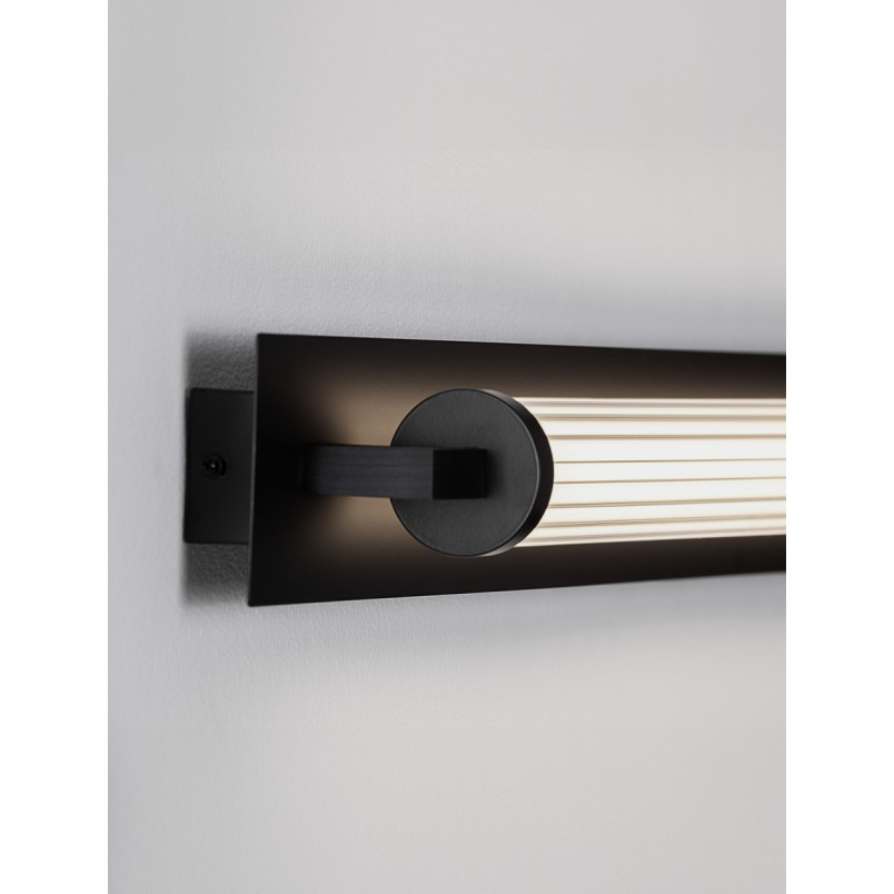 Kinkiet łazienkowy Kofas LED 80cm czarny - Retro design