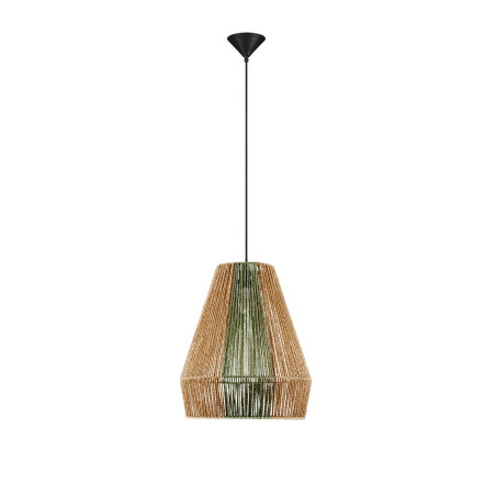 Lampa wisząca boho Denroi - brązowo-zielona | Decolab24