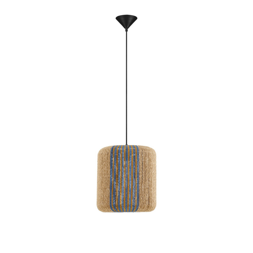 Lampa wisząca boho Bayab | Brązowo-niebieska | Decolab24