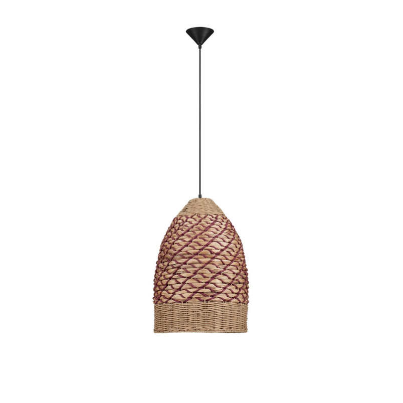 Lampa wisząca boho Pimam | Brązowo-czerwona | Decolab24