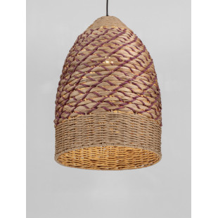 Lampa wisząca boho Pimam | Brązowo-czerwona | Decolab24