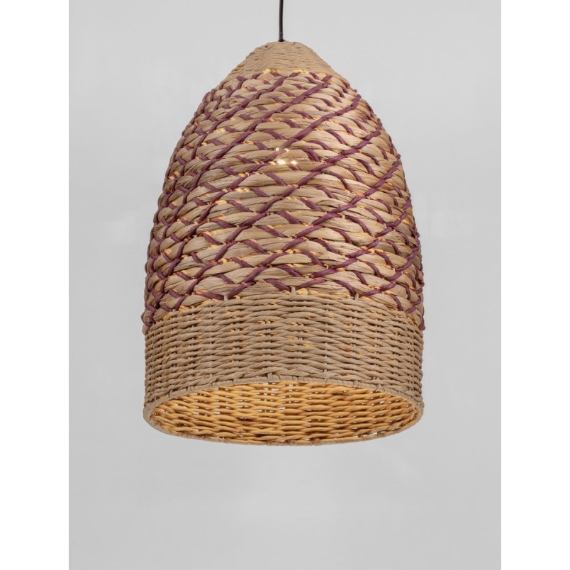 Lampa wisząca boho Pimam | Brązowo-czerwona | Decolab24