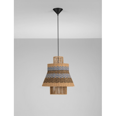 Lampa Wisząca Boho Danme | Brązowo-Niebieska | Decolab24