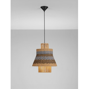 Lampa Wisząca Boho Danme | Brązowo-Niebieska | Decolab24
