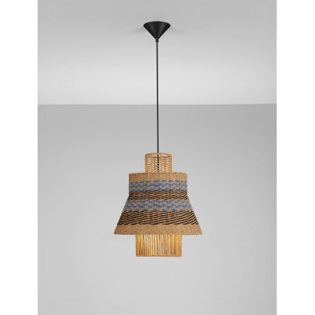 Lampa Wisząca Boho Danme | Brązowo-Niebieska | Decolab24
