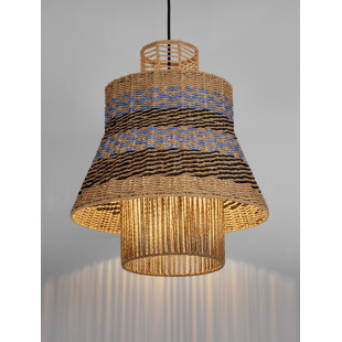 Lampa Wisząca Boho Danme | Brązowo-Niebieska | Decolab24