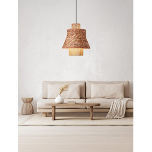 Lampa Wisząca Boho Danme | Brązowo-Czerwona | Decolab24