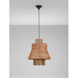 Lampa Wisząca Boho Danme | Brązowo-Czerwona | Decolab24