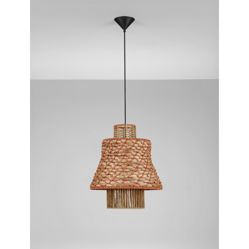 Lampa Wisząca Boho Danme | Brązowo-Czerwona | Decolab24
