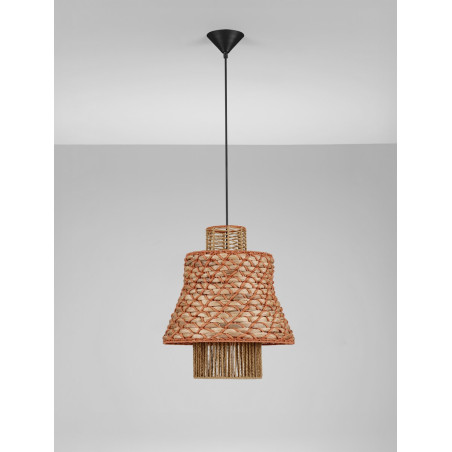Lampa Wisząca Boho Danme | Brązowo-Czerwona | Decolab24