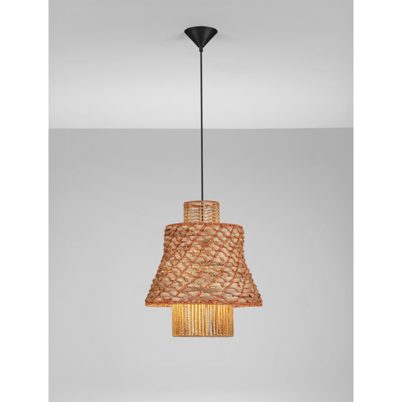 Lampa Wisząca Boho Danme | Brązowo-Czerwona | Decolab24