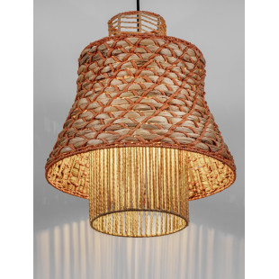 Lampa Wisząca Boho Danme | Brązowo-Czerwona | Decolab24