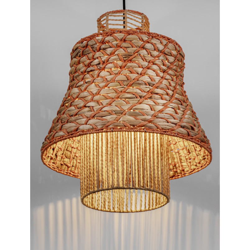 Lampa Wisząca Boho Danme | Brązowo-Czerwona | Decolab24