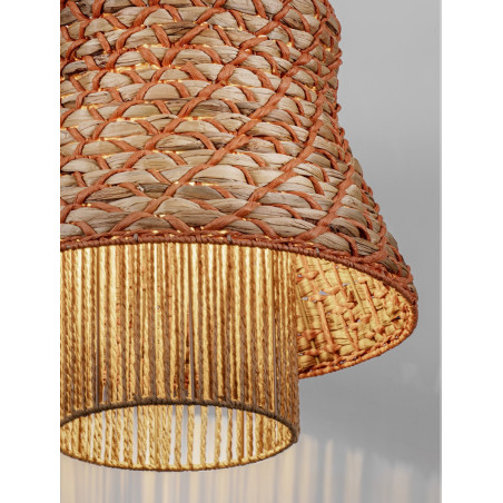 Lampa Wisząca Boho Danme | Brązowo-Czerwona | Decolab24