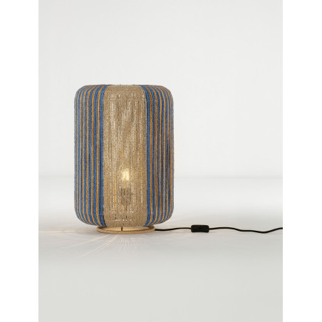 Lampa boho Limia | Brązowo-niebieska | Decolab24