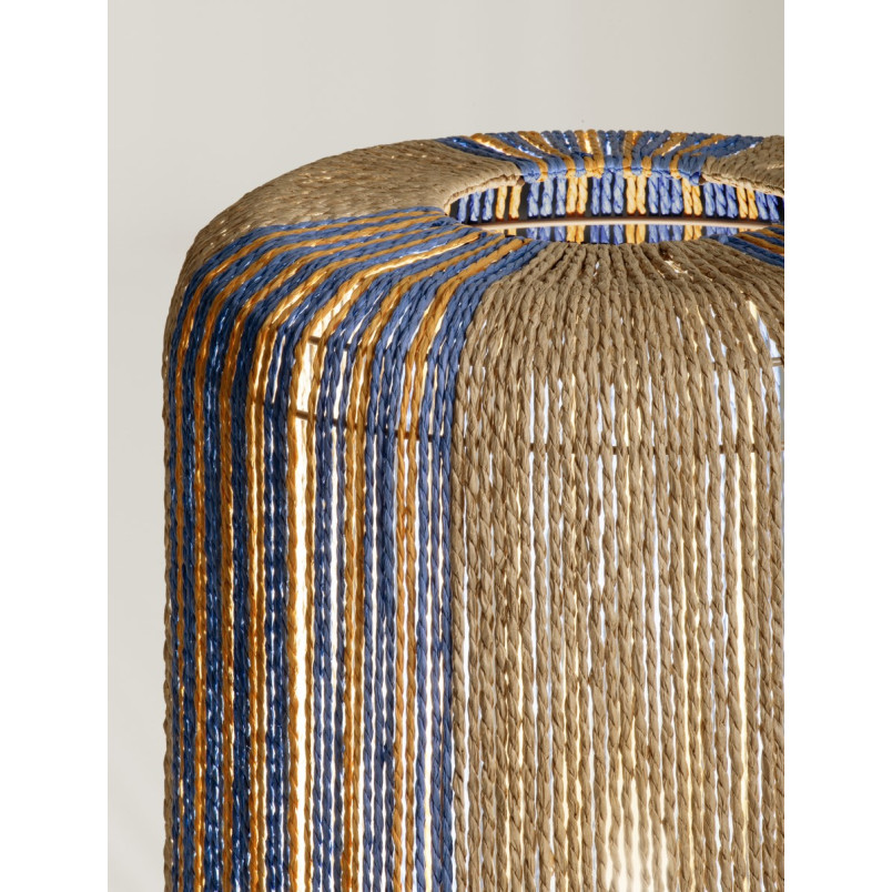 Lampa boho Limia | Brązowo-niebieska | Decolab24