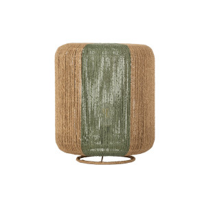 Lampa boho Limia | Brązowo-zielona, 33cm | Decolab24