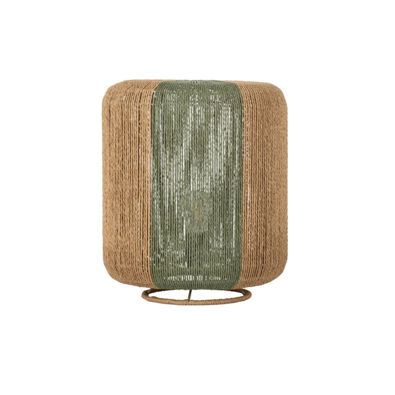 Lampa boho Limia | Brązowo-zielona, 33cm | Decolab24