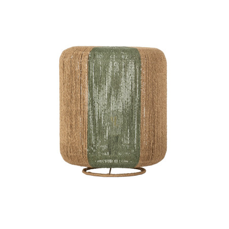 Lampa boho Limia | Brązowo-zielona, 33cm | Decolab24