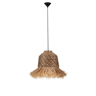Lampa boho Lorseo | Wisząca rafia 37cm - Decolab24