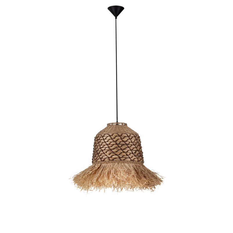 Lampa boho Lorseo | Wisząca rafia 37cm - Decolab24
