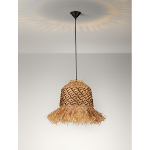Lampa boho Lorseo | Wisząca rafia 37cm - Decolab24