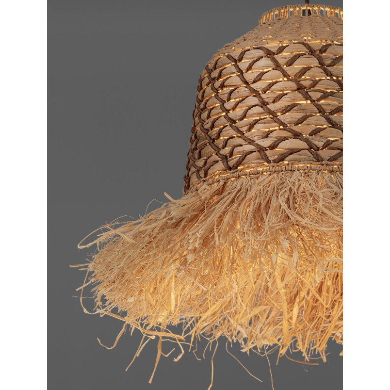 Lampa boho Lorseo | Wisząca rafia 37cm - Decolab24