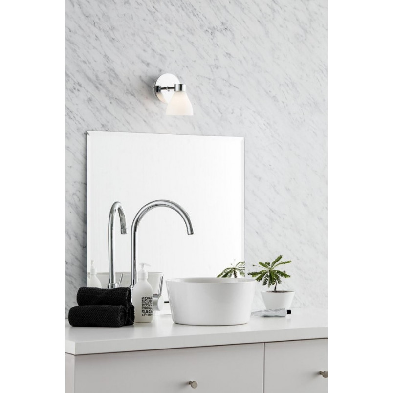 Kinkiet łazienkowy Cassis chrom/biały Markslojd | IP44