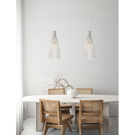 Lampa Wisząca Rattanowa Boho Rion - Decolab24 | 24cm