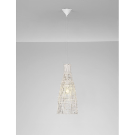 Lampa Wisząca Rattanowa Boho Rion - Decolab24 | 24cm