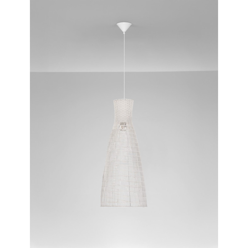 Lampa wisząca rattanowa boho Rion 35cm - Decolab24