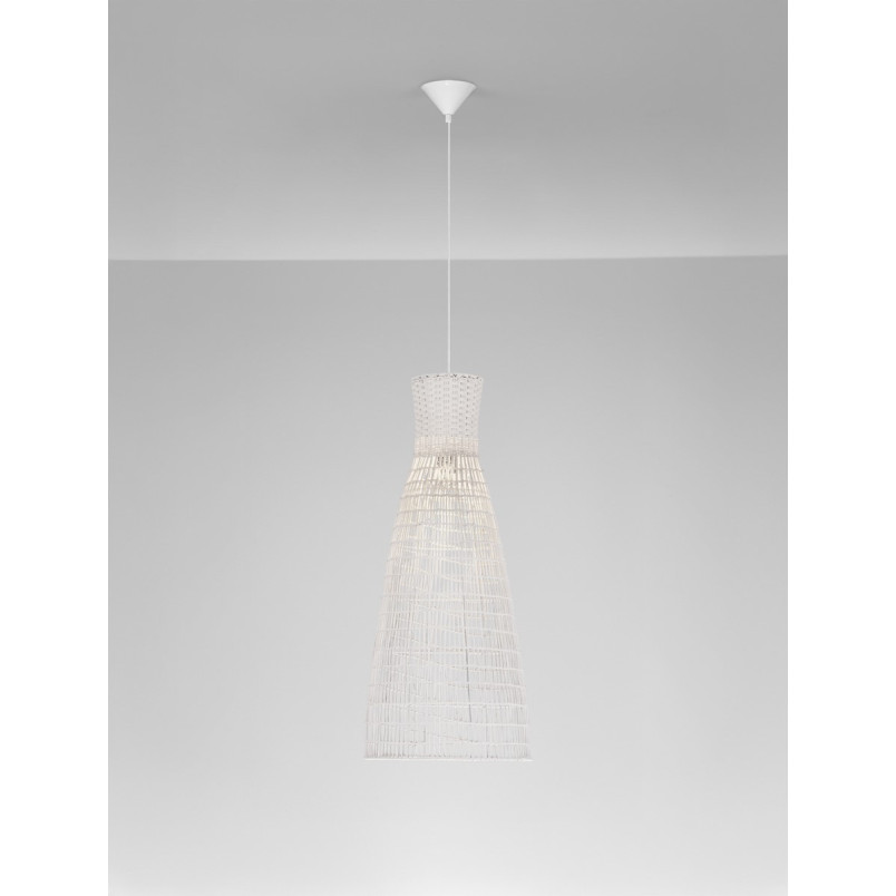 Lampa wisząca rattanowa boho Rion 35cm - Decolab24