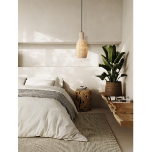 Lampa wisząca boho Nao - sznurkowa, drewno | Decolab24