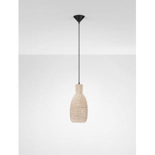 Lampa wisząca boho Nao - sznurkowa, drewno | Decolab24