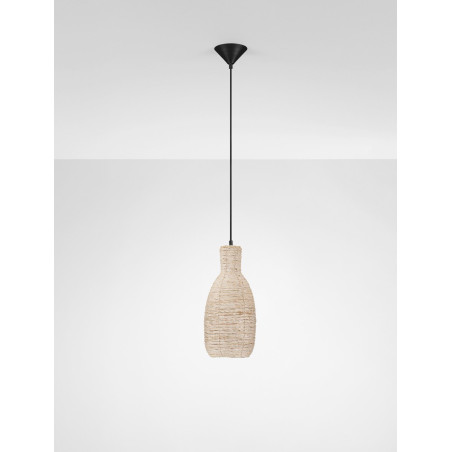 Lampa wisząca boho Nao - sznurkowa, drewno | Decolab24