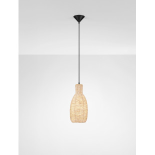 Lampa wisząca boho Nao - sznurkowa, drewno | Decolab24
