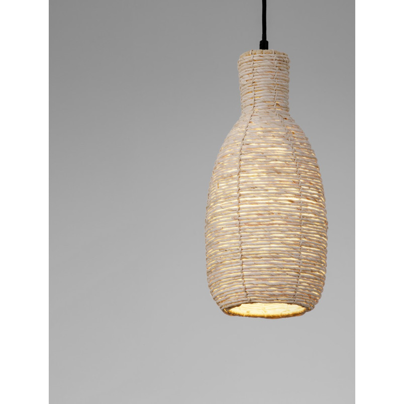 Lampa wisząca boho Nao - sznurkowa, drewno | Decolab24