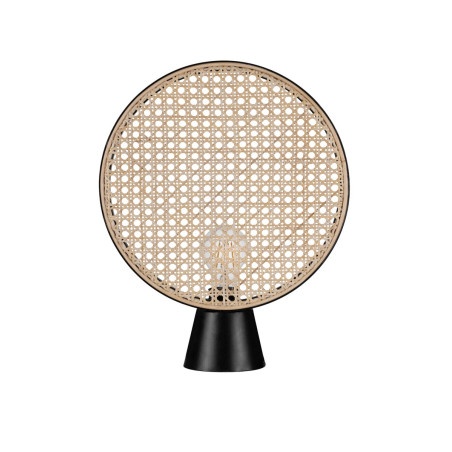 Lampa stołowa boho rattanowa Decolab24 | Styl Japandi