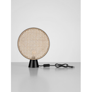 Lampa stołowa boho rattanowa Decolab24 | Styl Japandi