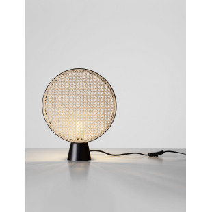Lampa stołowa boho rattanowa Decolab24 | Styl Japandi