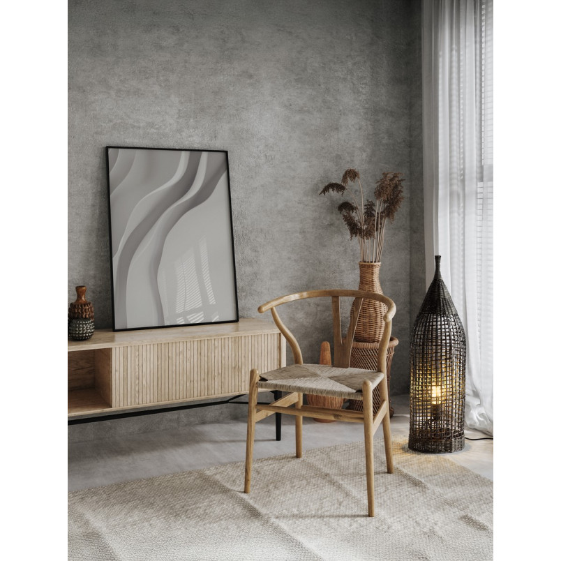 Lampa stołowa boho rattanowa Sanoa - Decolab24