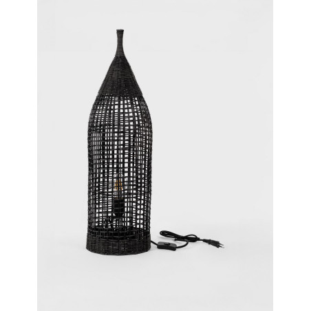 Lampa stołowa boho rattanowa Sanoa - Decolab24