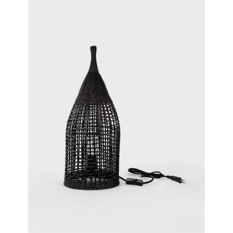 Lampa stołowa boho rattanowa Sanoa - Decolab24